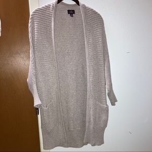 Tan knit cardigan